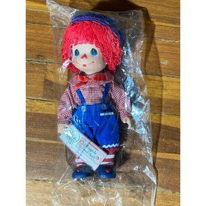 NEW Precious Moments  Classic Raggedy Ann & Andy  Boy Plastic Doll 13"